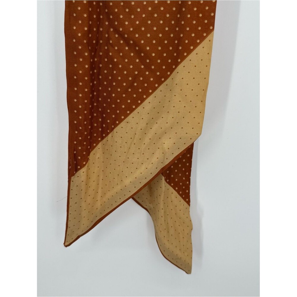Jim Renoir Vintage Polka Dot Scarf Thin Lightweight Hair Accessory Tie Gim - Picture 6 of 8